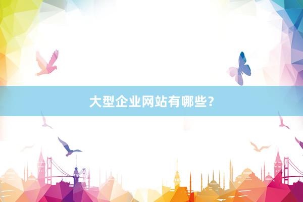 大型企业网站有哪些？